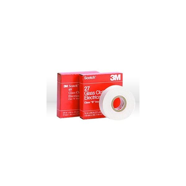 Electrical Tape, Glass Cloth Electrical Tape 27, White